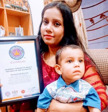 YOUNGEST TODDLER TO WALK A DISTANCE OF ONE KILOMETER